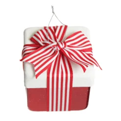Cute Red and White Hanging Gift Box Christmas Decoration Christmas Tree Decorations|