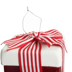 Cute Red and White Hanging Gift Box Christmas Decoration Christmas Tree Decorations|