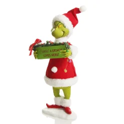 D56 Possible Dreams - Beware! A Grinch Lives Here Christmas Ornament Christmas Figurines|
