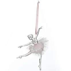 Dancing Ballerina Tree Decoration with Pink Tulle TuTu Christmas Tree Decorations|