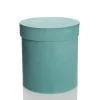 Deluxe Aqua Suede Round Giftbox Gift Wrap, Boxes, Bags & Tags|