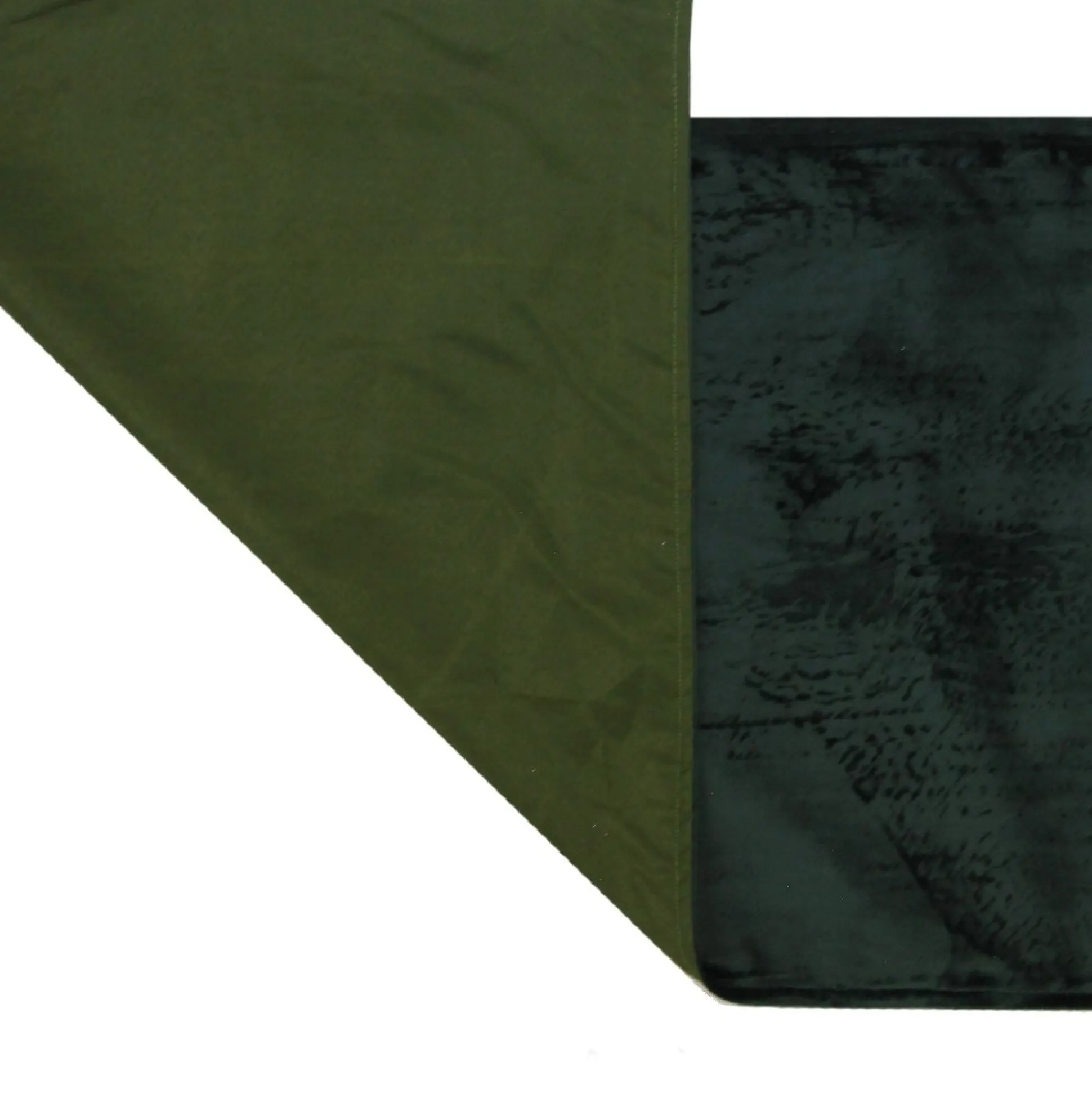 Deluxe Forest Green Velvet Lined Table Runner Christmas Table Decor|