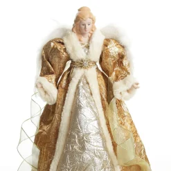 Deluxe Gold Angel Christmas Tree Topper Ornament Tree Toppers|