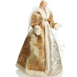 Deluxe Gold Angel Christmas Tree Topper Ornament Tree Toppers|