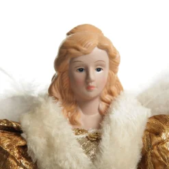 Deluxe Gold Angel Christmas Tree Topper Ornament Tree Toppers|