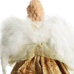 Deluxe Gold Angel Christmas Tree Topper Ornament Tree Toppers|