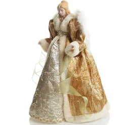 Deluxe Gold Angel Christmas Tree Topper Ornament Tree Toppers|