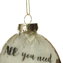 Dog Lovers Christmas Glass Disc Glass Hearts And Discs|