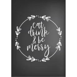 Eat Drink and Be Merry Poster Print Christmas Prints|