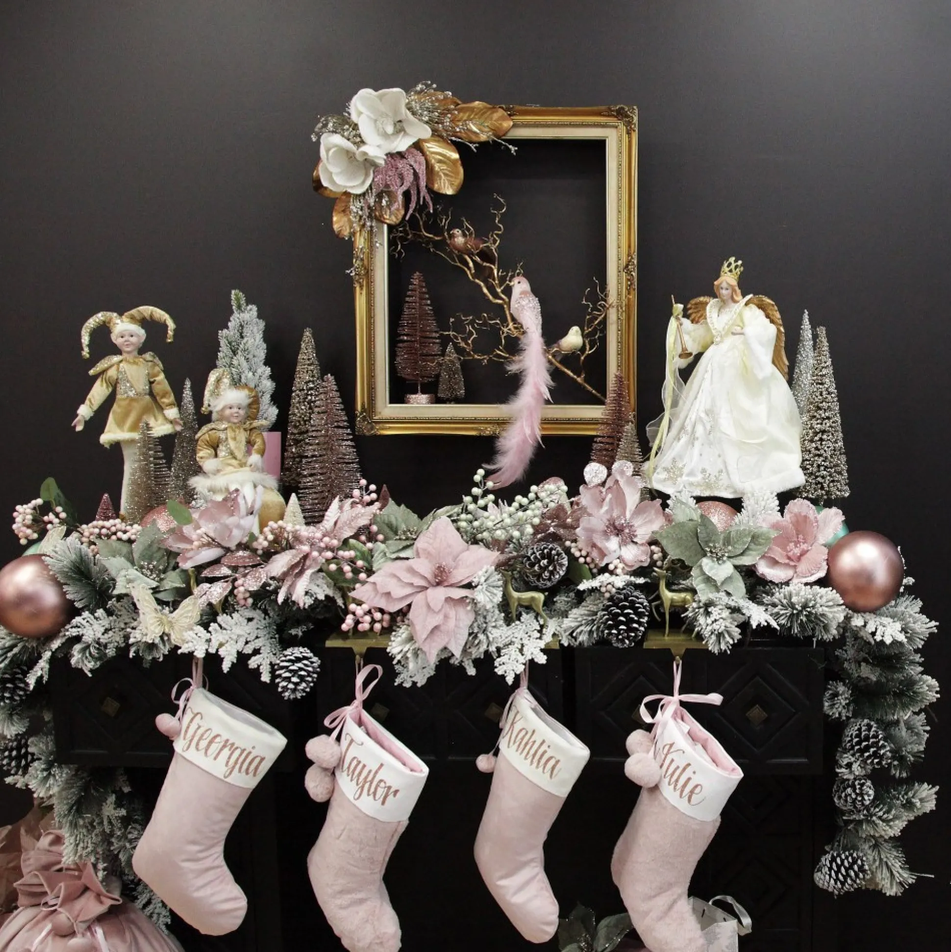 Elegant Ivory and Gold Christmas Angel Tree Topper Tree Toppers|