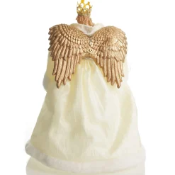 Elegant Ivory and Gold Christmas Angel Tree Topper Tree Toppers|