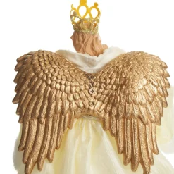 Elegant Ivory and Gold Christmas Angel Tree Topper Tree Toppers|