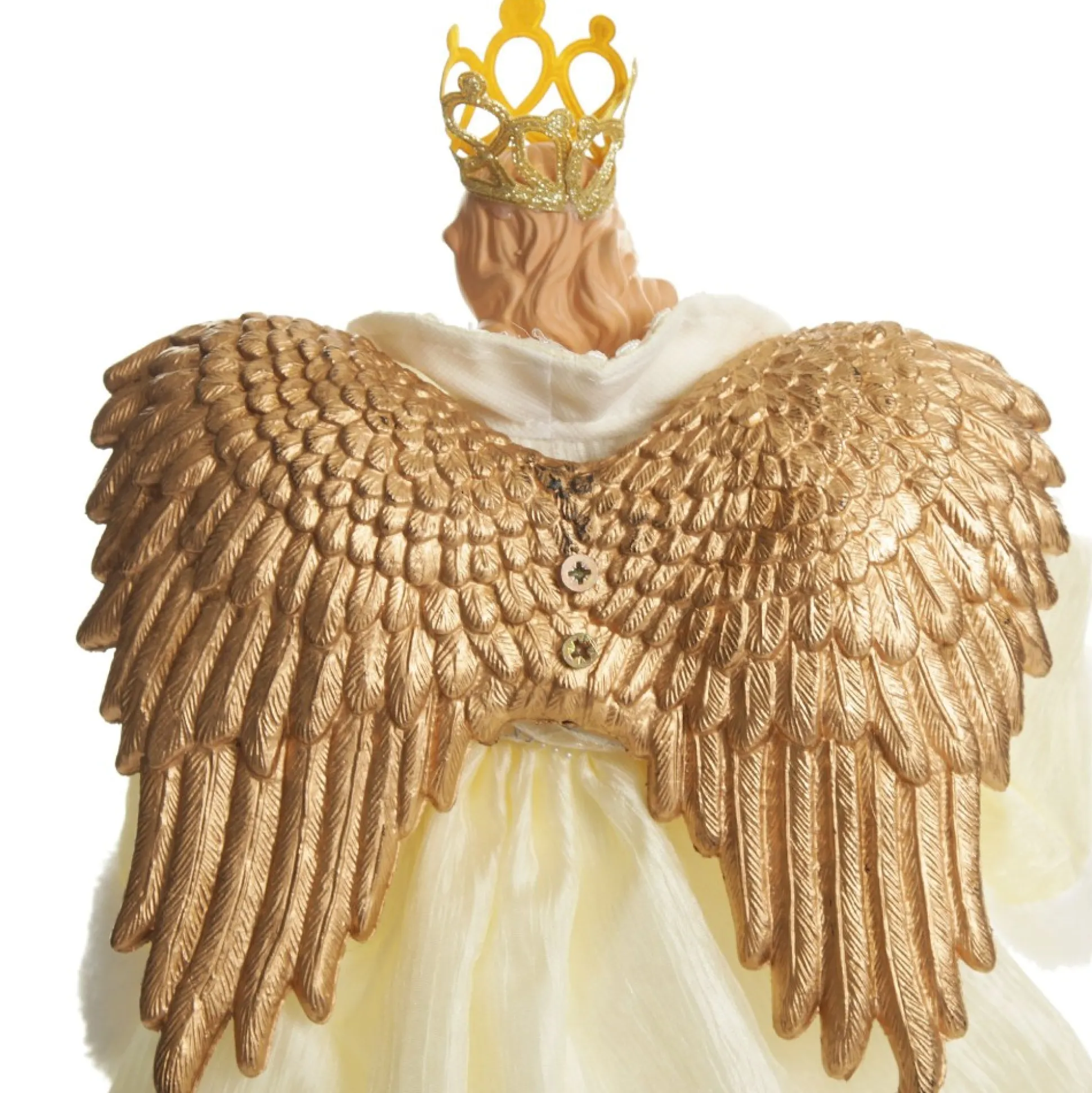 Elegant Ivory and Gold Christmas Angel Tree Topper Tree Toppers|