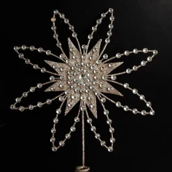 Elegant Metal and Jewel Tree Topper Tree Toppers|