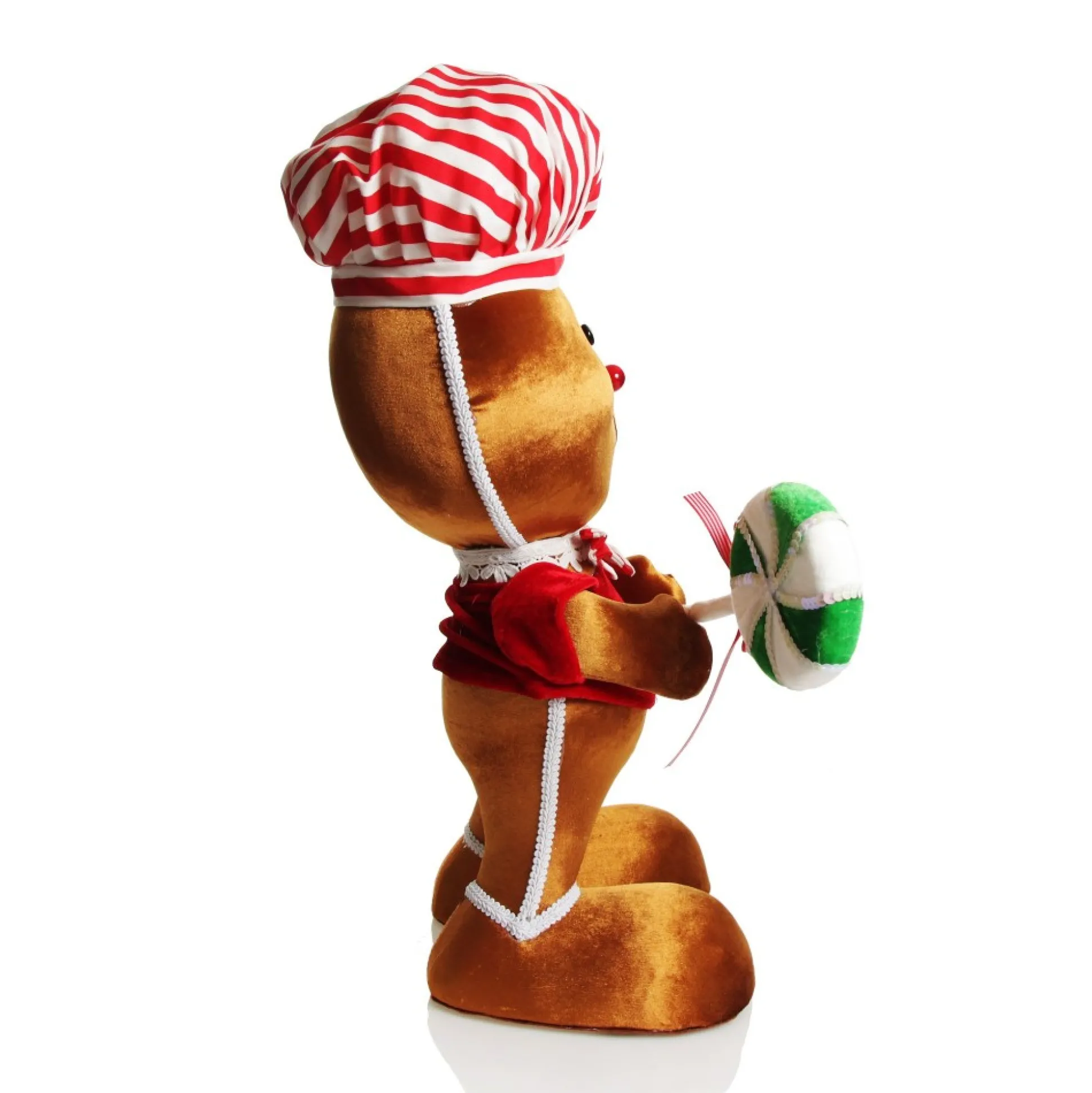 Extra Large Gingerbread Boy with Lollipop Christmas Ornament Christmas Ornaments|