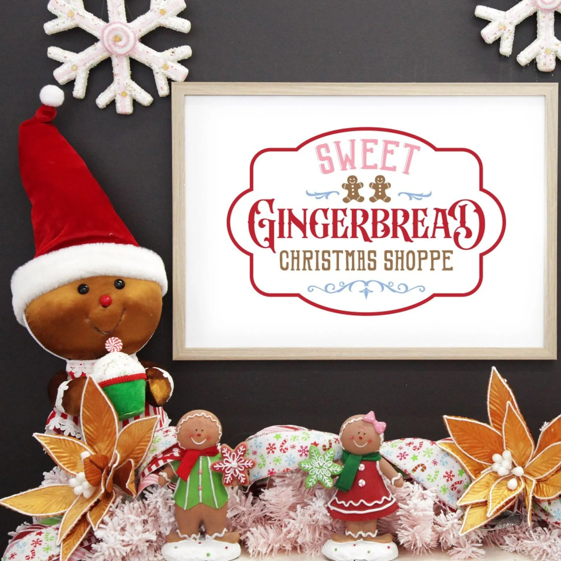 Extra Large Gingerbread Girl Christmas Ornament Christmas Ornaments|