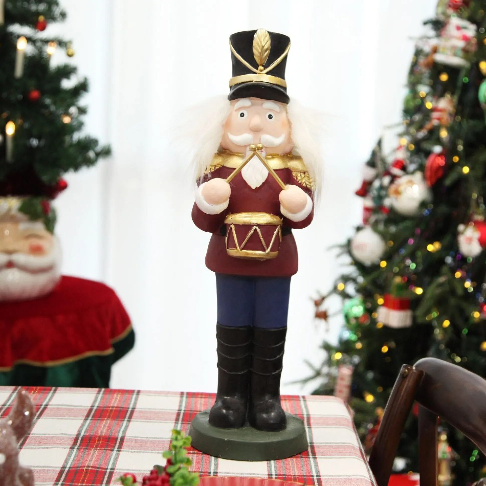 Extra Large Red Drummer Nutcracker Christmas Ornament. Christmas Nutcrackers|