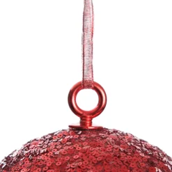 Extra Large Red Sequin Christmas Bauble Decorative Christmas Baubles|