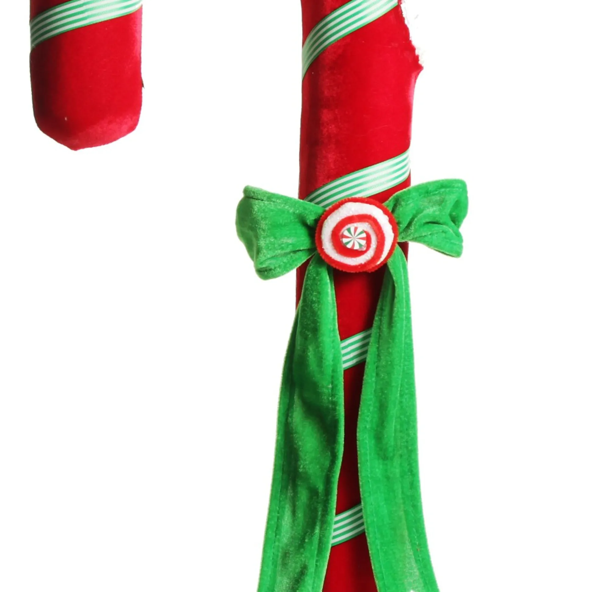 Extra Large Red Velvet Candy Cane Decoration Christmas Tree Decorations|