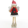 Fabric Standing Angel Star - Grey Dress Christmas Angels|
