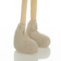 Fabric Standing Angel Star - Red Dress Christmas Angels|