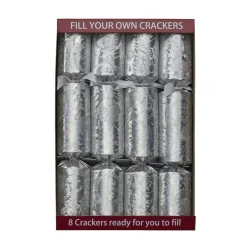 Fill Your Own Christmas Crackers - Silver Decadence - Set of 8 Christmas Bon Bons|Fill Your Own Christmas Crackers - Silver Decadence - Set Of 8