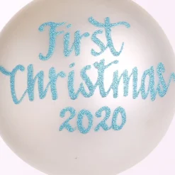 First Christmas Boy Personalised Christmas Bauble Personalised Baubles|