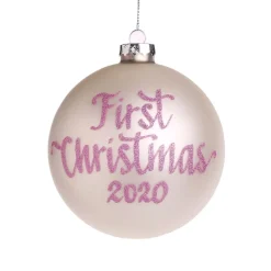 First Christmas Girl Personalised Christmas Bauble Personalised Baubles|