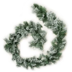 Flocked Alpine Christmas Garland Christmas Garlands|