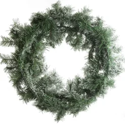 Flocked Alpine Christmas Wreath Christmas Wreaths|