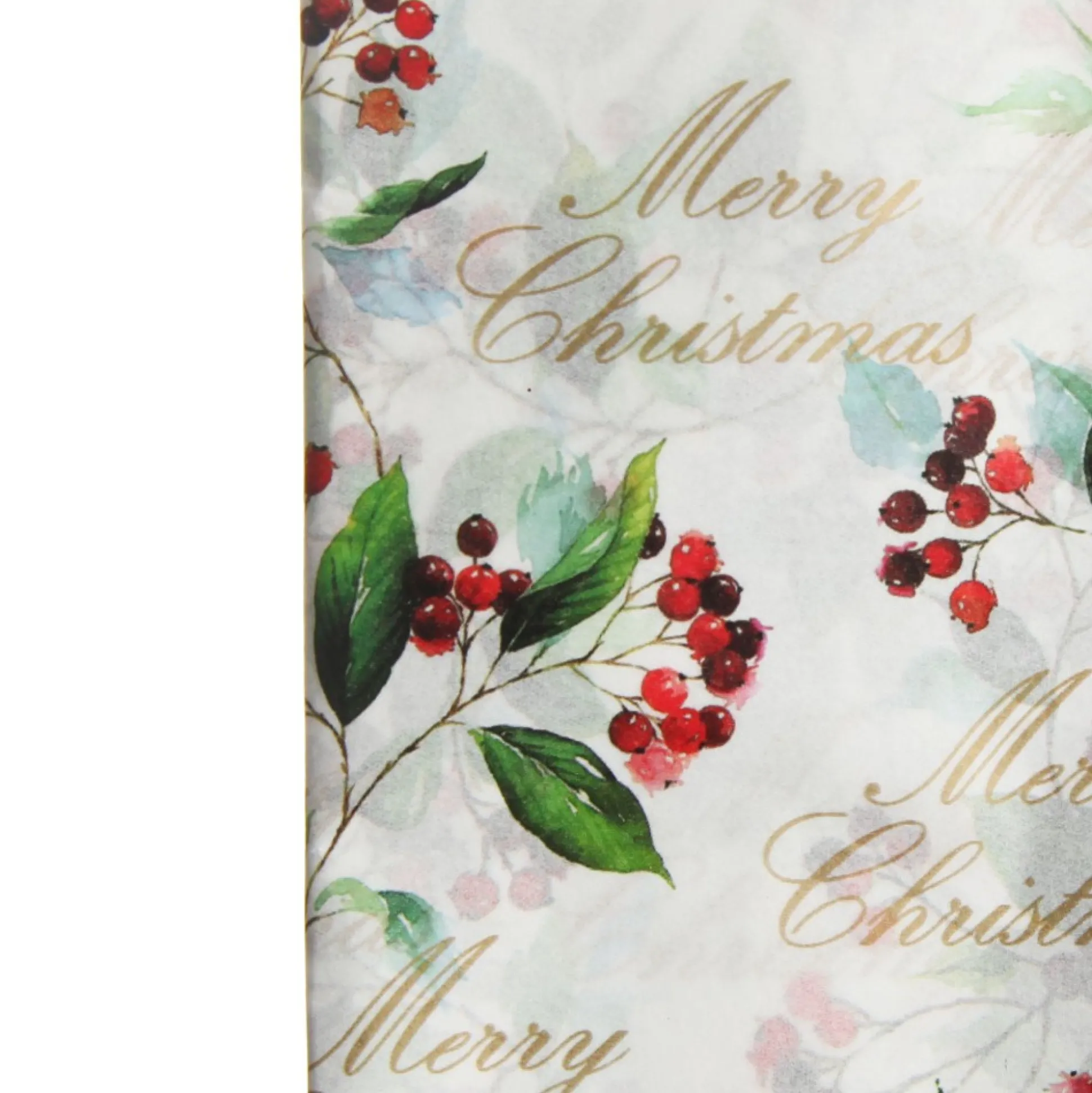 Floral Merry Christmas and Red Tissue Paper Wrap 10 Pack Gift Wrap, Boxes, Bags & Tags|