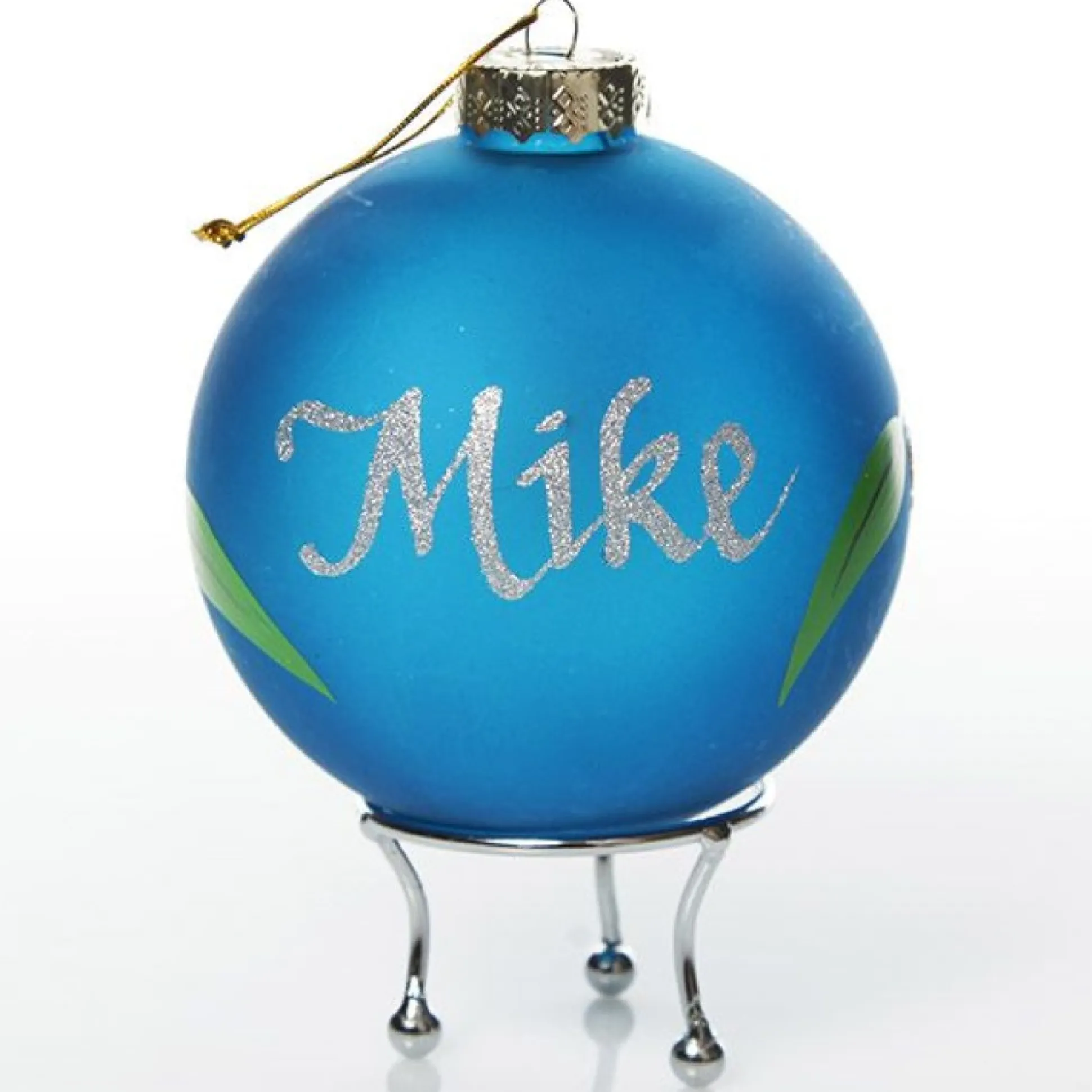 Frosted Blue Australiana Koala Christmas Bauble Personalised Baubles|