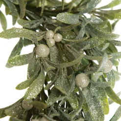 Frosted Green Leaf Christmas Wreath with White Berries Christmas Wreaths|