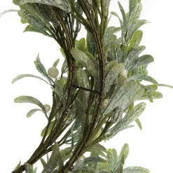 Frosted Green Leaf Christmas Wreath with White Berries Christmas Wreaths|