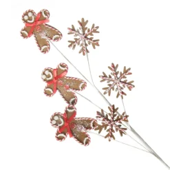 Gingerbread Man Christmas Pick Christmas Tree Picks|
