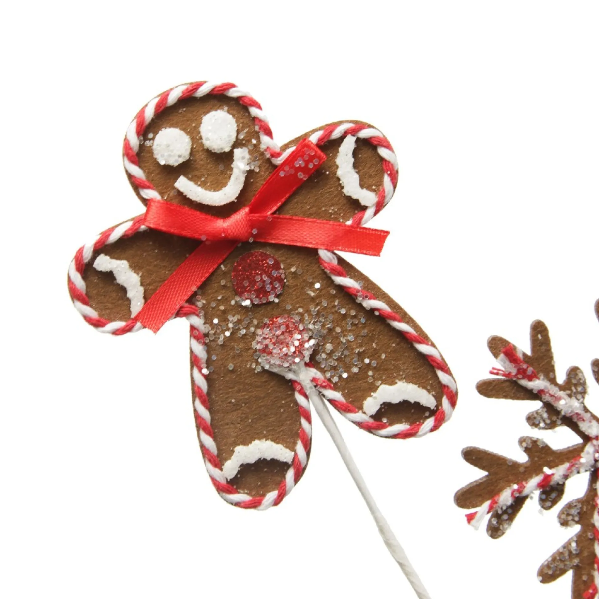 Gingerbread Man Christmas Pick Christmas Tree Picks|