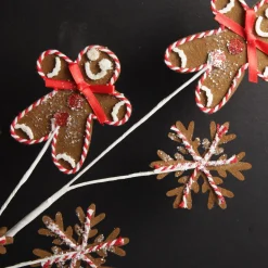 Gingerbread Man Christmas Pick Christmas Tree Picks|
