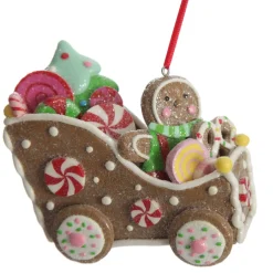Gingerbread Man in Car Christmas Tree Decoration Christmas Tree Decorations|