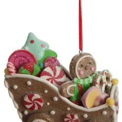 Gingerbread Man in Car Christmas Tree Decoration Christmas Tree Decorations|