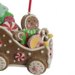 Gingerbread Man in Car Christmas Tree Decoration Christmas Tree Decorations|