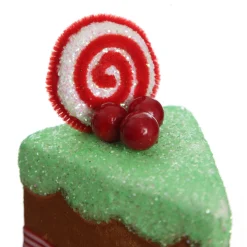 Gingerbread Velvet Cake Slice Christmas Tree Decoration Christmas Tree Decorations|