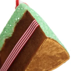 Gingerbread Velvet Cake Slice Christmas Tree Decoration Christmas Tree Decorations|