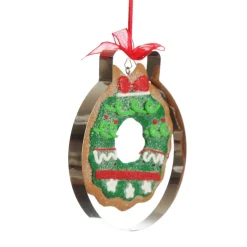 Gingerbread Wreath Cookie Cutter Decoration Christmas Tree Decorations|