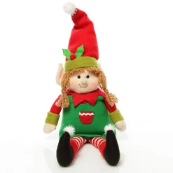 Girl Elf Shelf Sitter and Personalised Bauble Pack Bauble Value Packs|