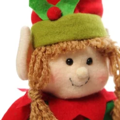 Girl Elf Shelf Sitter and Personalised Bauble Pack Bauble Value Packs|