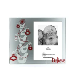 Glass Christmas Frame - Doves Kris Kringle Gifts|