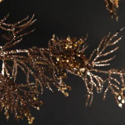Glittered Copper Branch Spray Christmas Sprays|
