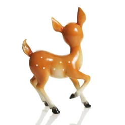 Glossy Retro Bambi Christmas Ornaments - Set of 2 Christmas Birds And Animals|