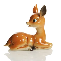 Glossy Retro Bambi Christmas Ornaments - Set of 2 Christmas Birds And Animals|