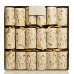 Gold and White Merry Christmas Script Bon Bons Christmas Bon Bons|